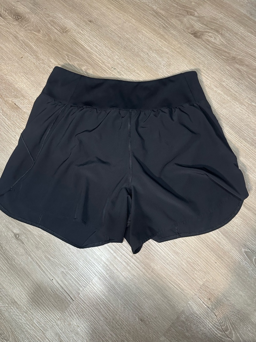 Women's Black Athletic Shorts Lightweight Performance Size L